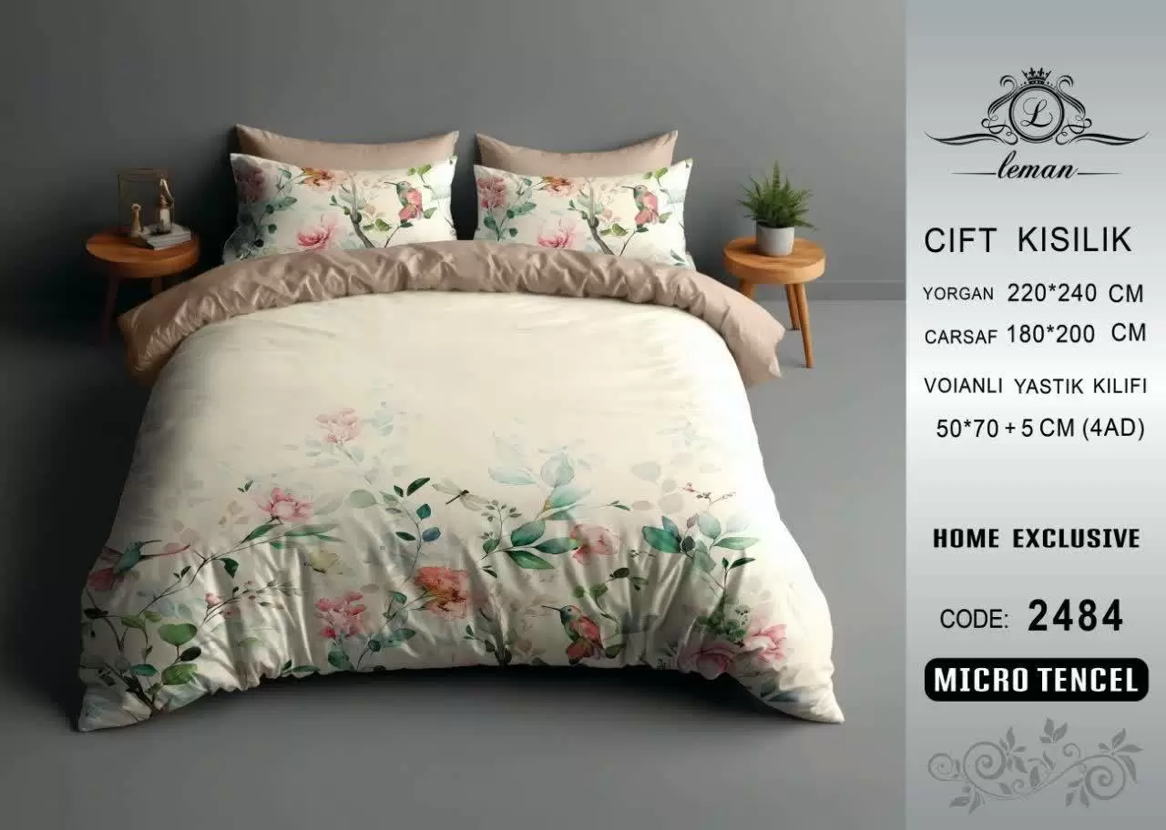 لحاف تنسل دو نفره 160 کد D-2484 ورونیکا